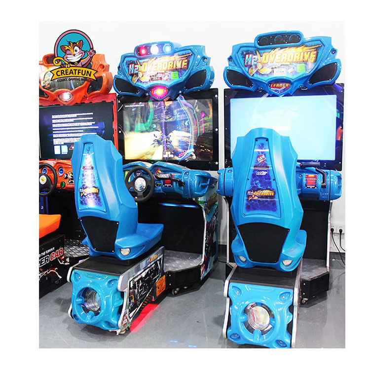 Playfun Indoor Coin Operated H2 Over Drive  Video Racing Car Game Machines Simulator Arcade Driving Driver  Cars Gaming Machine