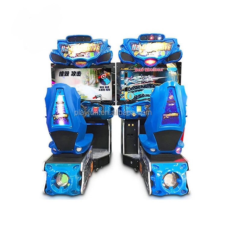 Playfun Indoor Coin Operated H2 Over Drive  Video Racing Car Game Machines Simulator Arcade Driving Driver  Cars Gaming Machine