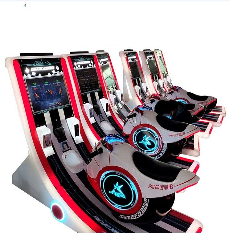 PlayFun New Coin Operated Kids Phantom Motor Super Motor Racing Game Arcade Motorcycle Motorbike Racing Gaming Machine