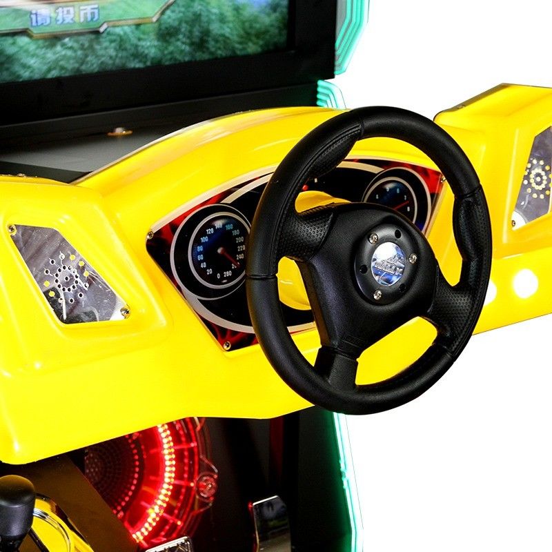 PlayFun Coin Operated  Luxury 2 Seats Racing Car Arcade Game Machine Simulator Video Game Machine