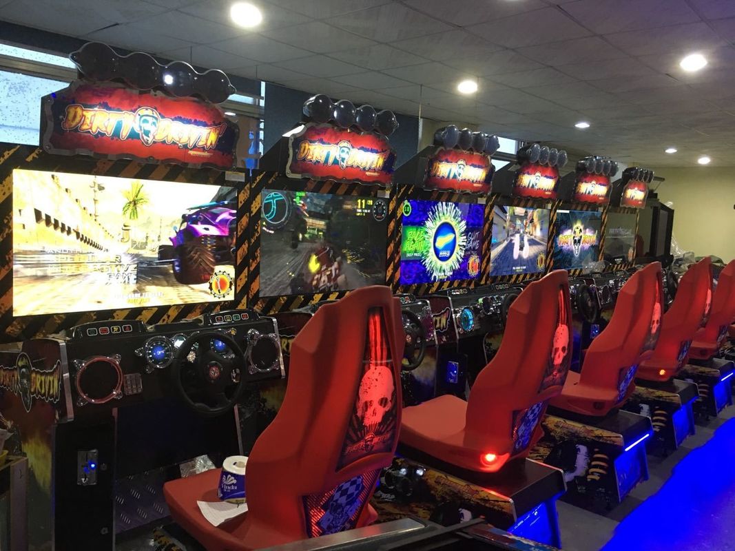 PlayFun Coin Operated Twin Simulator Seat Video Driving Drive Fast and Furious Game Room Zone Arcade Racing Car Game Machine