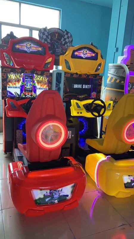 PlayFun Coin Operated Twin Simulator Seat Video Driving Drive Fast and Furious Game Room Zone Arcade Racing Car Game Machine