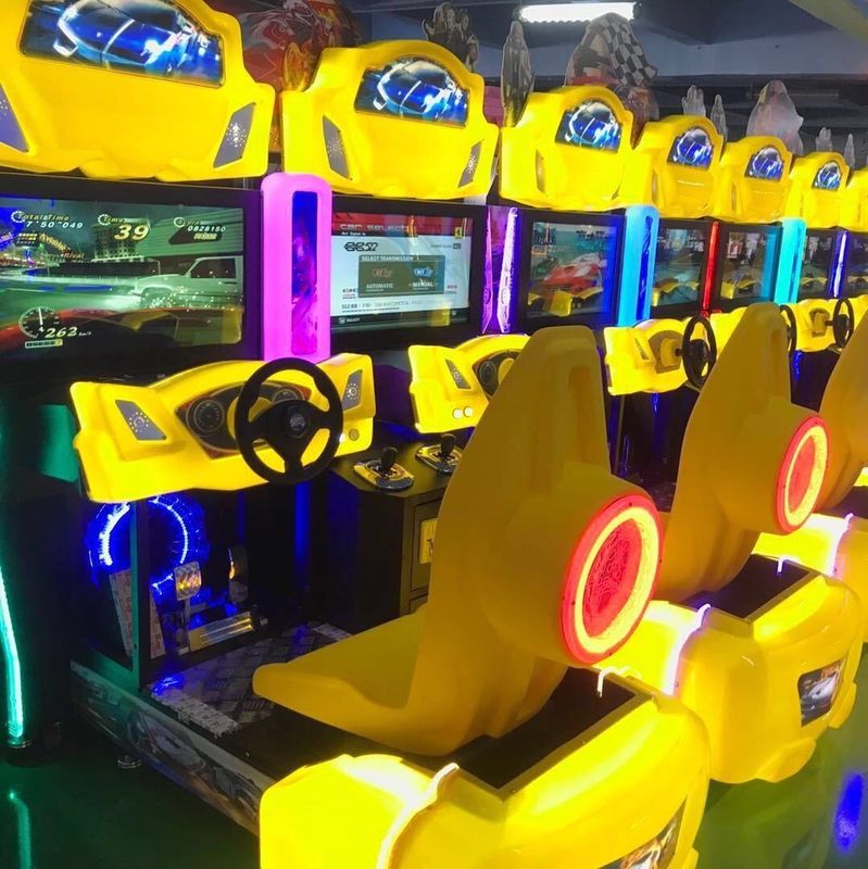 PlayFun Coin Operated Twin Simulator Seat Video Driving Drive Fast and Furious Game Room Zone Arcade Racing Car Game Machine