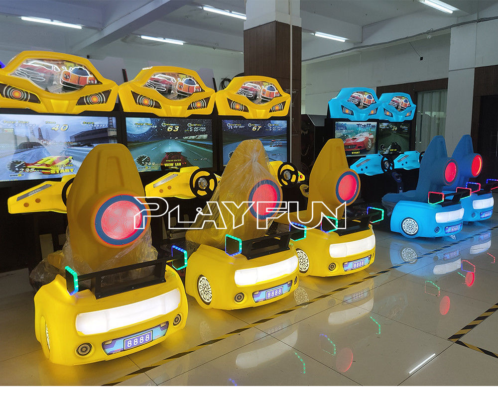 Playfun Indoor Amusement Video Game Coin Operated 32 Inch Lcd Twin Outrun 2 Players Arcade Racing Simulator Driving Game Machine