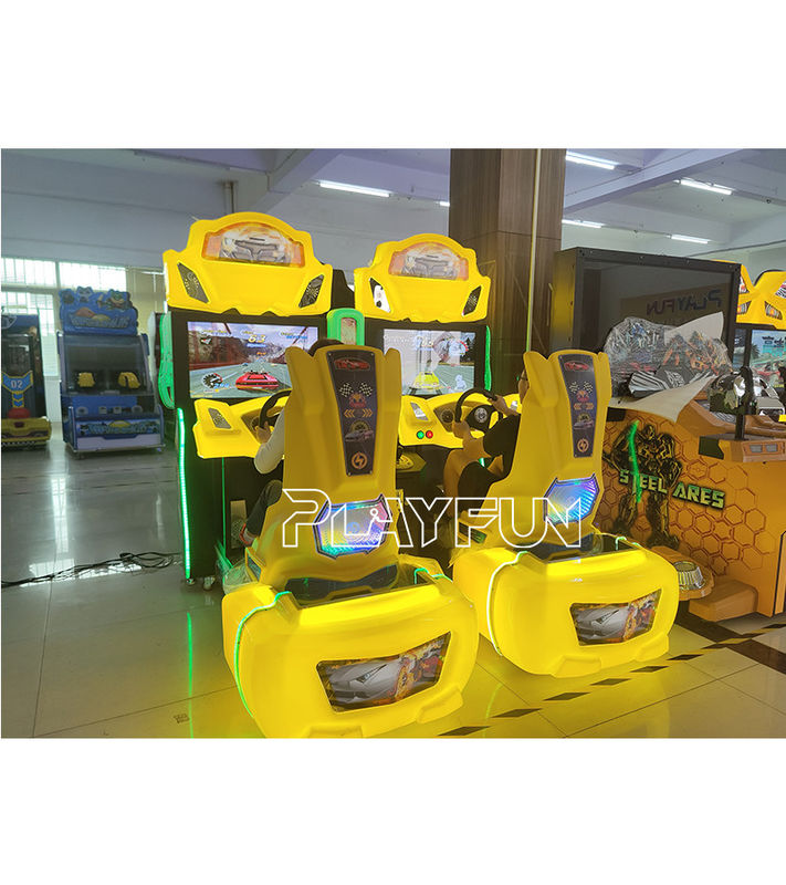 Playfun Indoor Amusement Video Game Coin Operated 32 Inch Lcd Twin Outrun 2 Players Arcade Racing Simulator Driving Game Machine