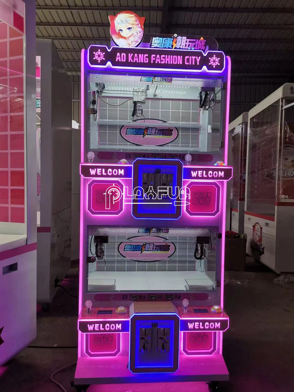 Coin Operated Games Arcade Kids Game Transparent Glass Small 4 Players Mini Claw Crane Machine Prizes