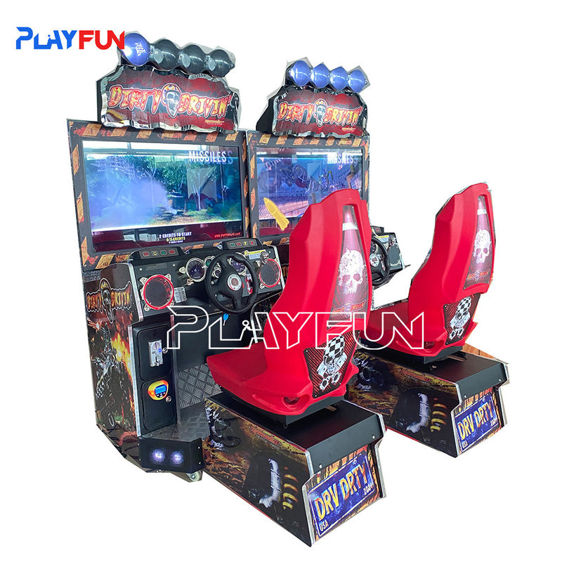 PlayFun Coin Operated Car Racing Arcade Drive Simulator Machine Game Machine Dirty Driving Arcade Racing Car Game Machine