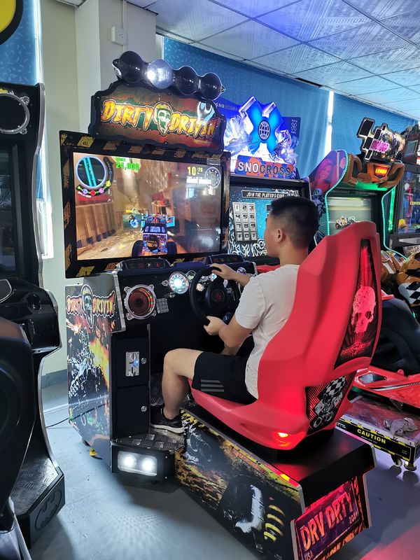 PlayFun Coin Operated Car Racing Arcade Drive Simulator Machine Game Machine Dirty Driving Arcade Racing Car Game Machine