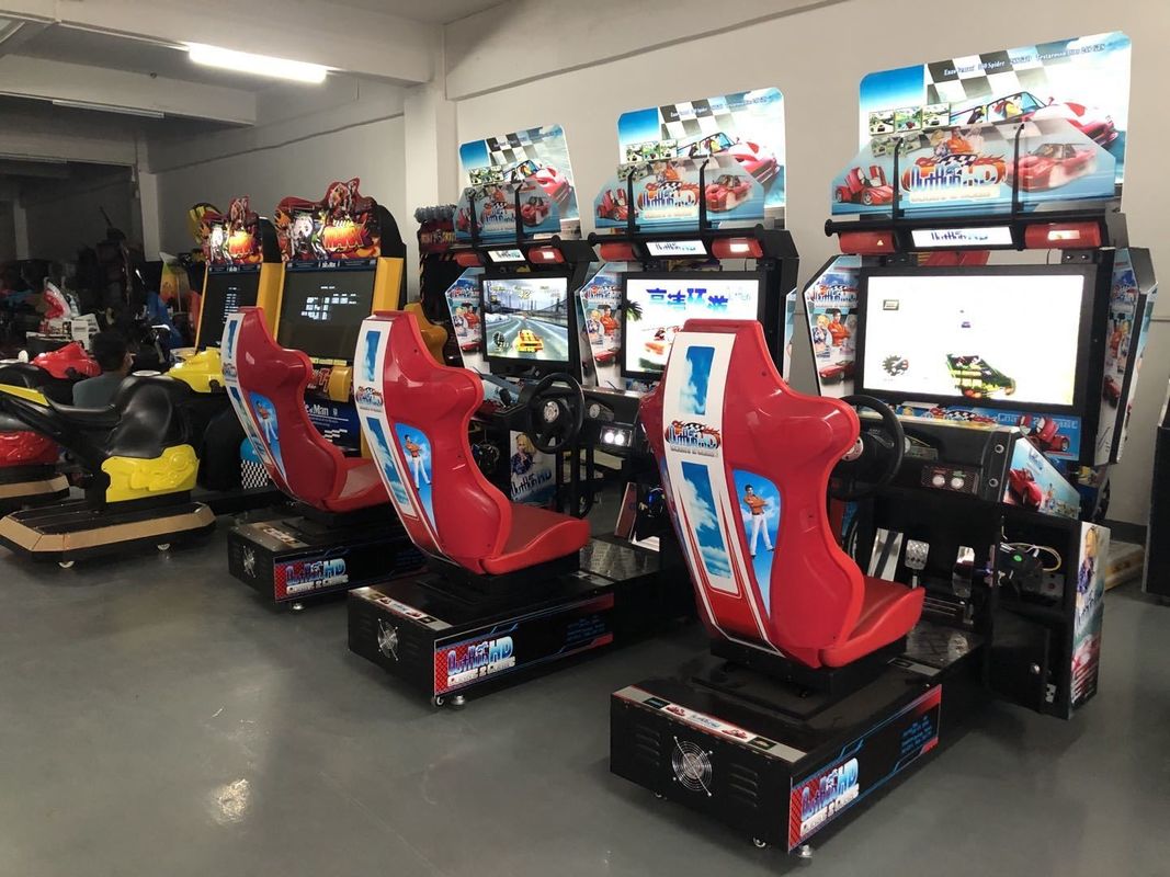 PlayFun India Cheap and Cost-effective 32 LED Outrun Car  Racing Game Machine Drive Simulator Machine