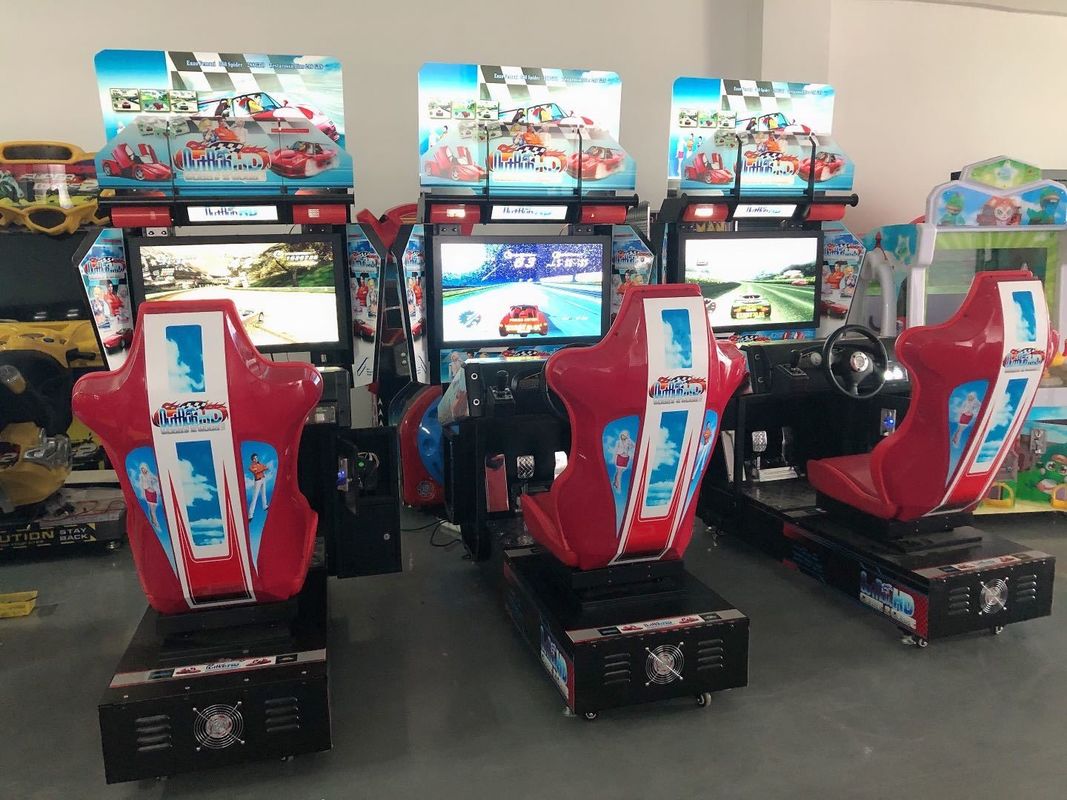PlayFun India Cheap and Cost-effective 32 LED Outrun Car  Racing Game Machine Drive Simulator Machine