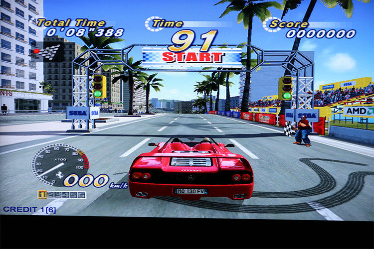 42 Inch Malaysia Arcade Racing Car Game Machine Coin Operated Outrun Driving Game Machine