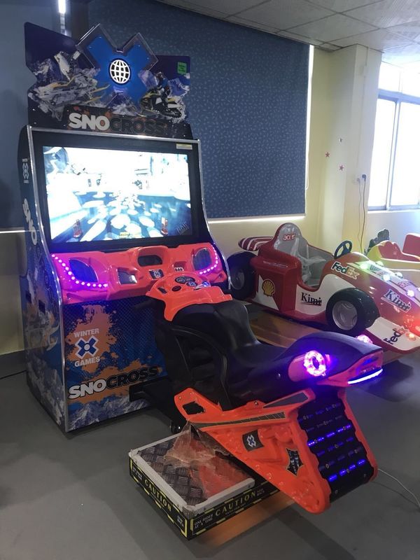 Indoor Amusement Park Game Center Resort  Snocross Motorbike Moto  Snow  Coin   Racing Game Machine  Arcade  Video Simulator