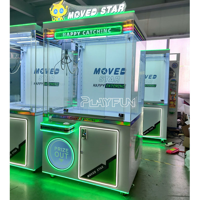 Playfun Factory New Design Big   Moved Star Crane Game 30 cm  Claw Toy Crane  Football Gift Game Machine for Sale