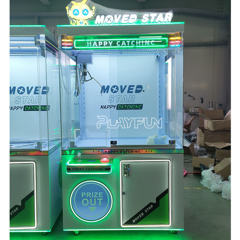Playfun Factory New Design Big   Moved Star Crane Game 30 cm  Claw Toy Crane  Football Gift Game Machine for Sale