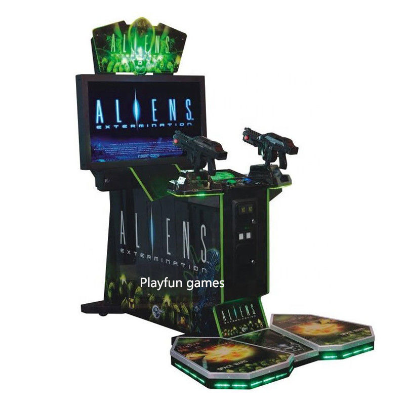 Classic Old Game Machine Aliens Arcade Firepower 3 in 1 Gun Shooting Simulator 42 Inch Aliens Arcade Game Machine