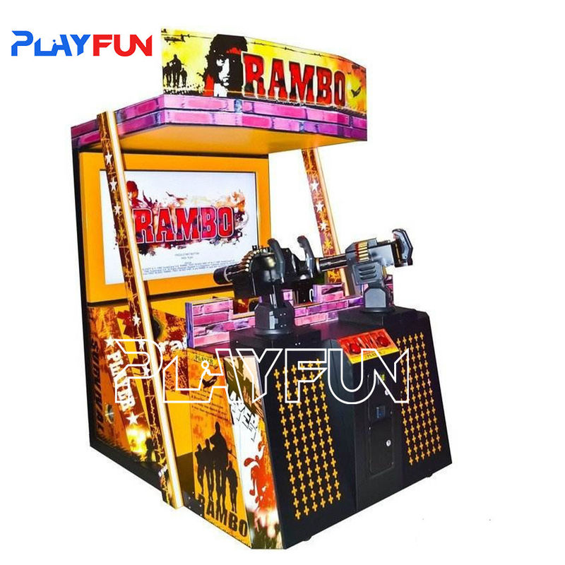 Coin Operated Arcade 55 Inch LCD Rambo Gun Shooting Simulator Game Machine Rambo Arcade Machine