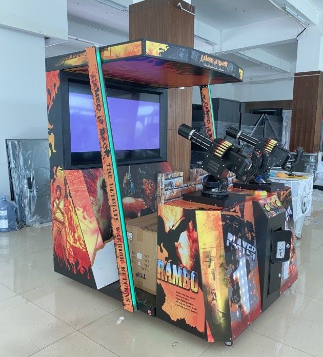 Coin Operated Arcade 55 Inch LCD Rambo Gun Shooting Simulator Game Machine Rambo Arcade Machine