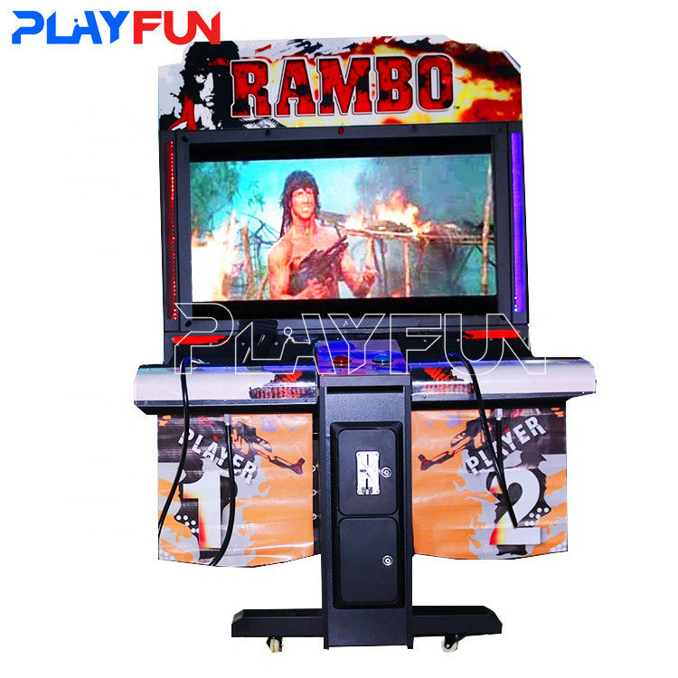 Coin Operated Arcade 55 Inch LCD Rambo Gun Shooting Simulator Game Machine Rambo Arcade Machine