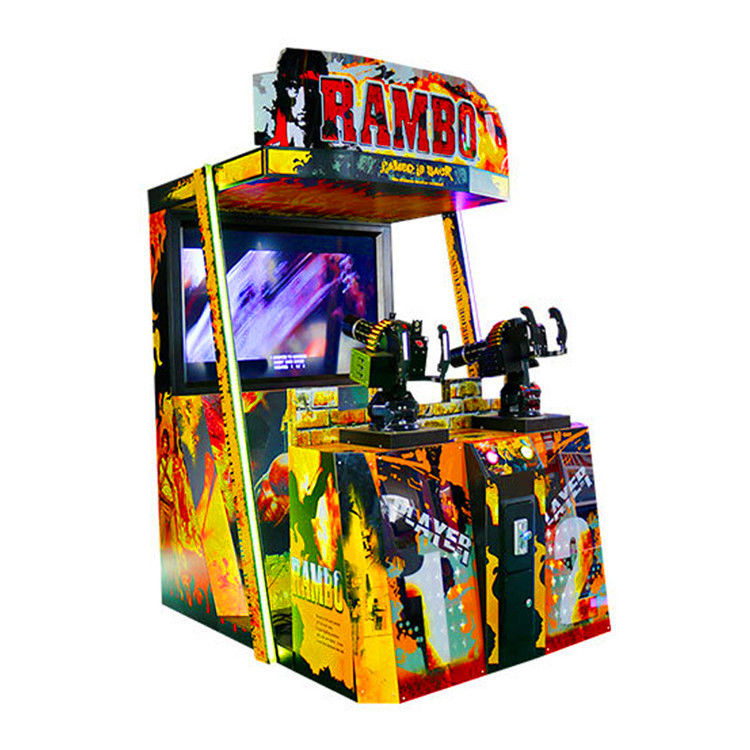 Coin Operated Arcade 55 Inch LCD Rambo Gun Shooting Simulator Game Machine Rambo Arcade Machine