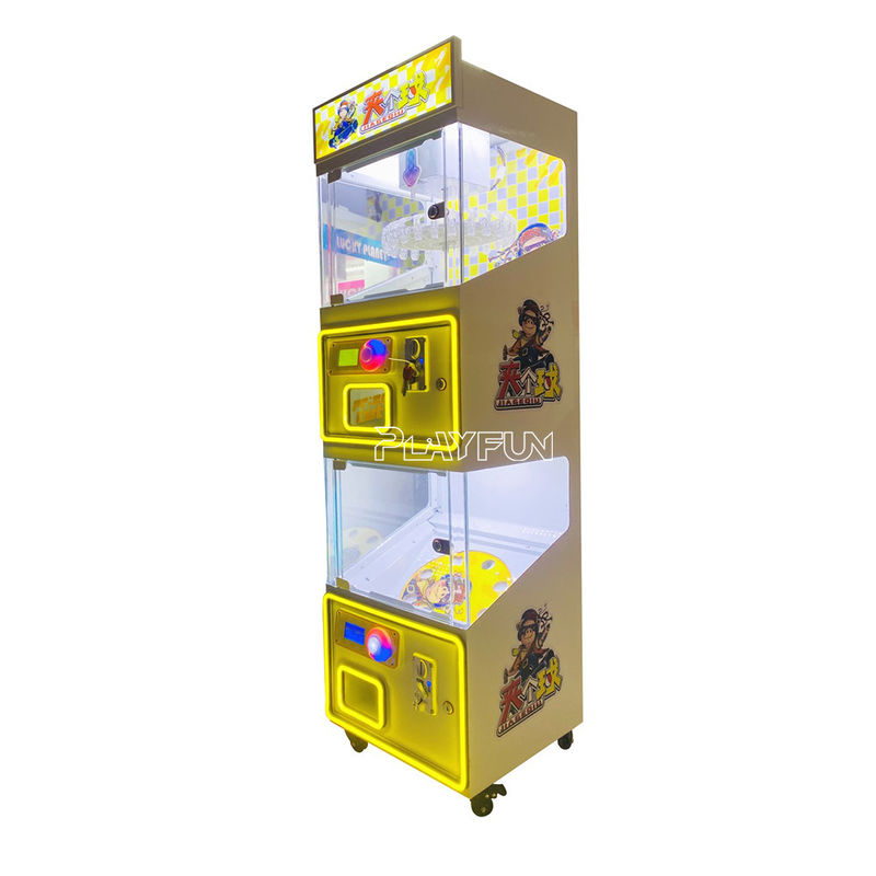 Hot Sale Probability Controllable Amusement 2 in 1 Lucky Nine Mini 24 Clip Prize Clamp and Capsule Ball Gift Game Machine