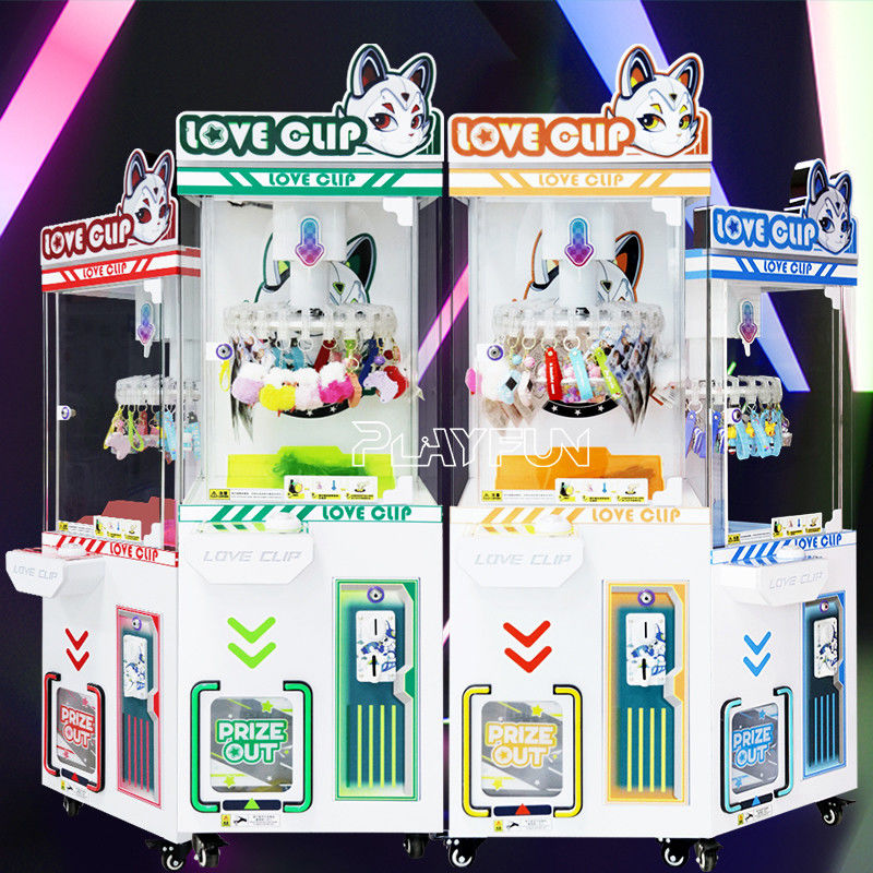 Playfun Coin-Operated Game Machine Starry  Love Clip Machine Probability Controllable Prize Clip Snack Gift Vending Machine