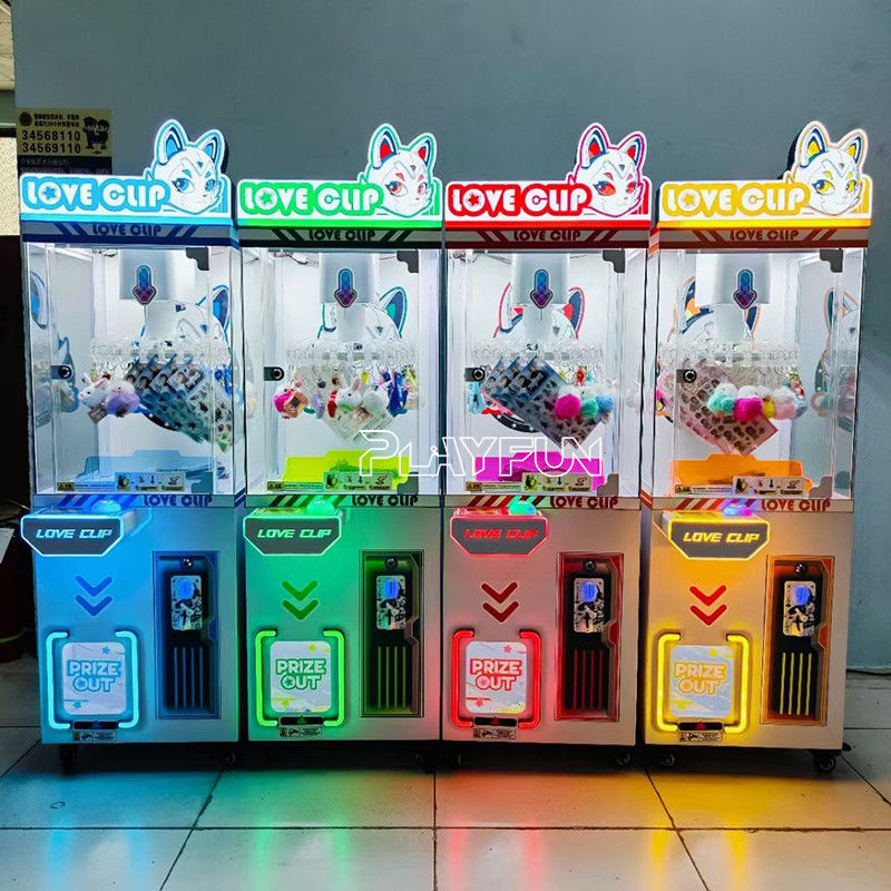 Playfun Coin-Operated Game Machine Starry  Love Clip Machine Probability Controllable Prize Clip Snack Gift Vending Machine