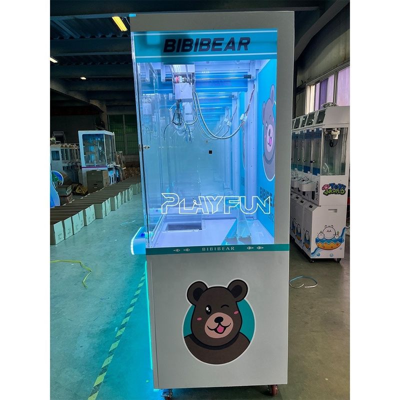 Playfun New Design  Metals Bear Claw Doll Machine Automatic Doll Claw Crane Machine for Indoor Amusement Park