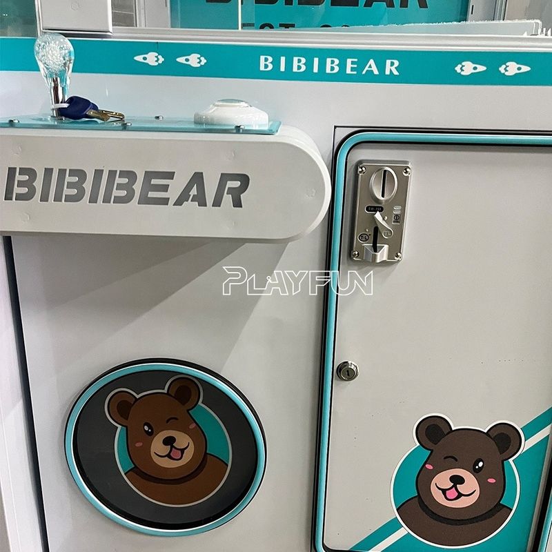 Playfun New Design  Metals Bear Claw Doll Machine Automatic Doll Claw Crane Machine for Indoor Amusement Park