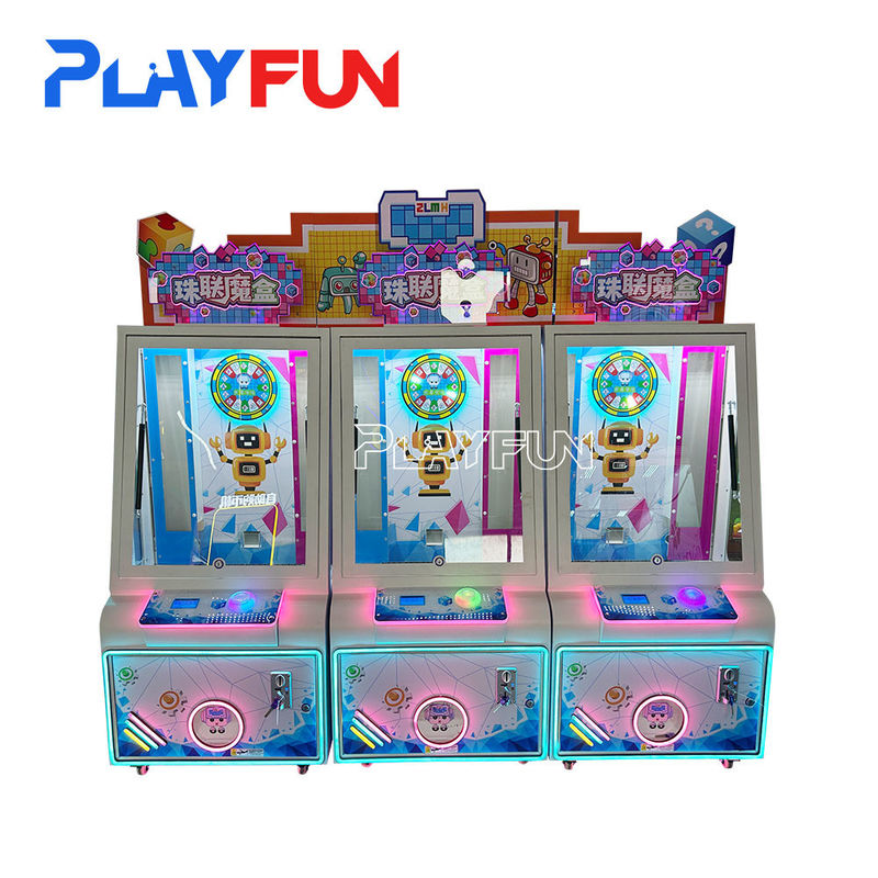 Playfun Factory Price Carnival Arcade Coin Operated 1 People Cute Crystal Blind Box Pusher Gift Machine for Amusement Park