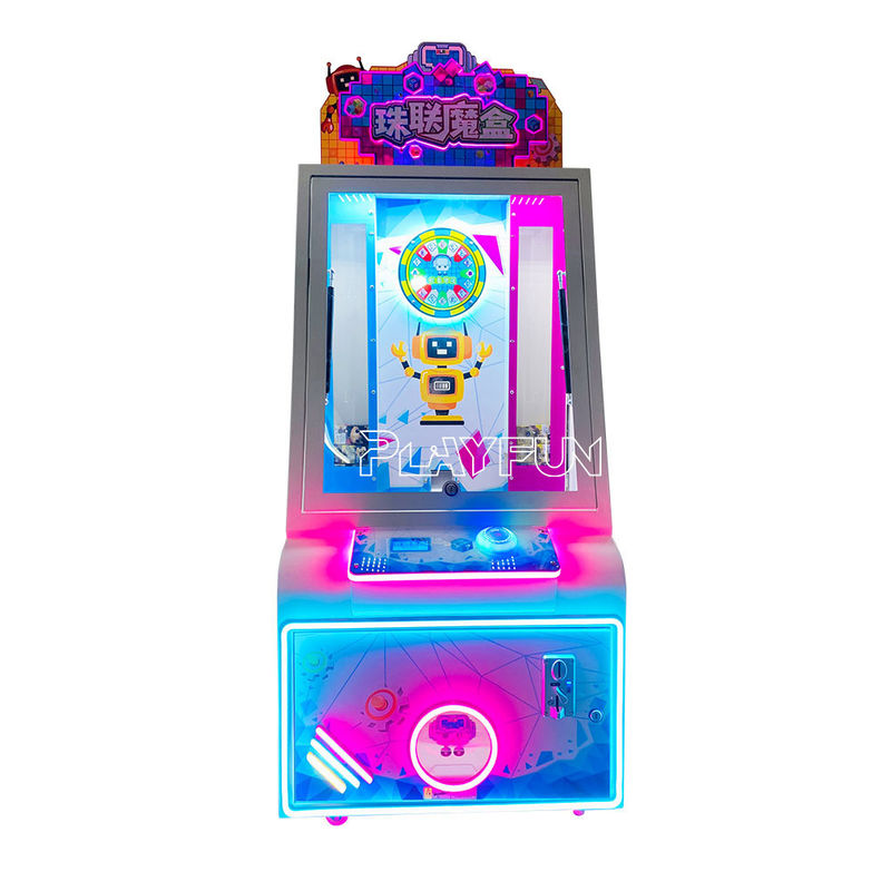 Playfun Factory Price Carnival Arcade Coin Operated 1 People Cute Crystal Blind Box Pusher Gift Machine for Amusement Park