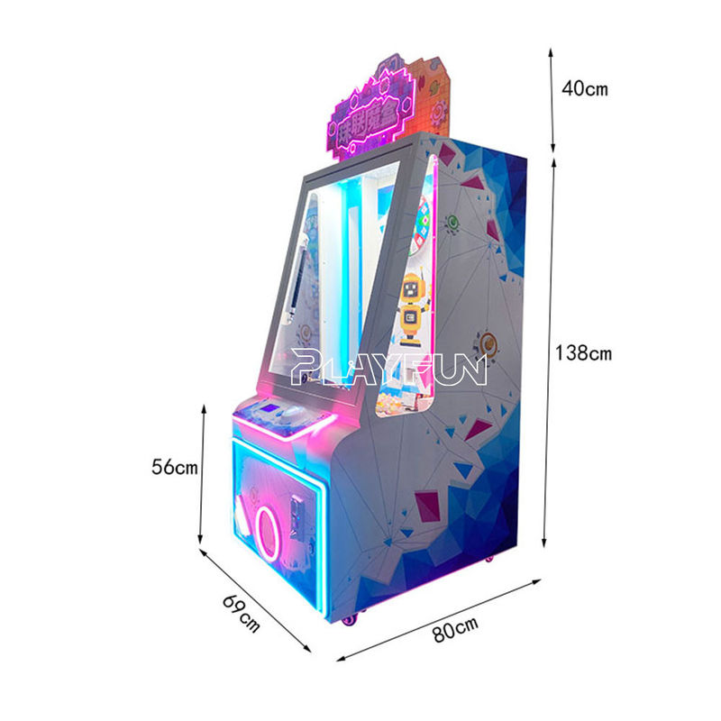 Playfun Factory Price Carnival Arcade Coin Operated 1 People Cute Crystal Blind Box Pusher Gift Machine for Amusement Park