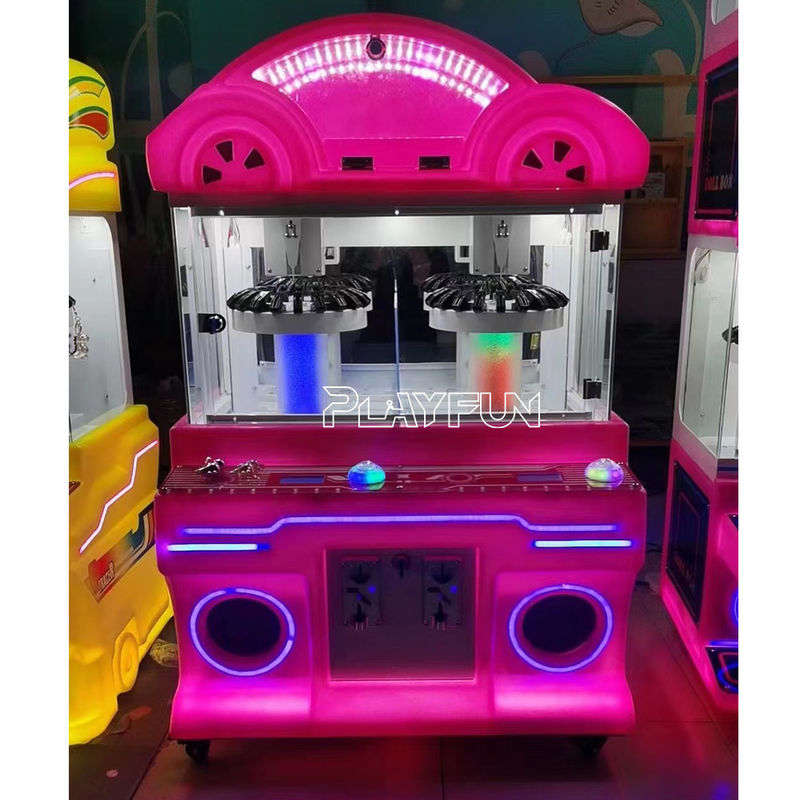 PlayFun Cheap Amusement Park Coin Operated Game Small Toy  Mini Claw Clip Clamp Prize Gift Vending Arcade Machine
