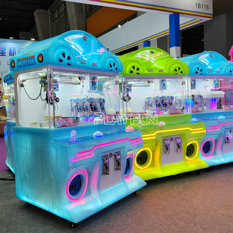 PlayFun Cheap Amusement Park Coin Operated Game Small Toy  Mini Claw Clip Clamp Prize Gift Vending Arcade Machine