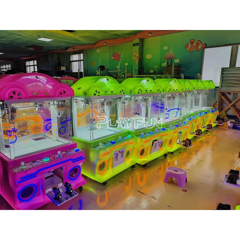 PlayFun Cheap Amusement Park Coin Operated Game Small Toy  Mini Claw Clip Clamp Prize Gift Vending Arcade Machine