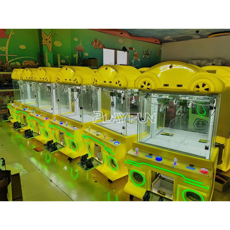 PlayFun Cheap Amusement Park Coin Operated Game Small Toy  Mini Claw Clip Clamp Prize Gift Vending Arcade Machine