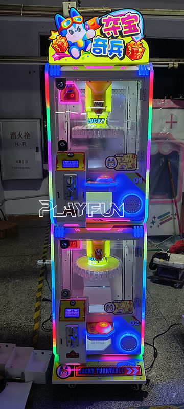 PlayFun Good Quality Amusement Park Coin Operated Gift Game Machine 30 Clips 2 Players Mini Clamp Clips Prize Vending Machine