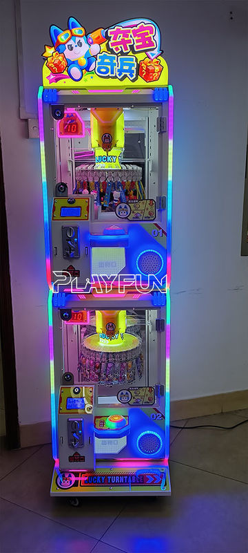 PlayFun Good Quality Amusement Park Coin Operated Gift Game Machine 30 Clips 2 Players Mini Clamp Clips Prize Vending Machine