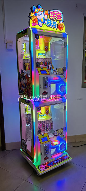 PlayFun Good Quality Amusement Park Coin Operated Gift Game Machine 30 Clips 2 Players Mini Clamp Clips Prize Vending Machine