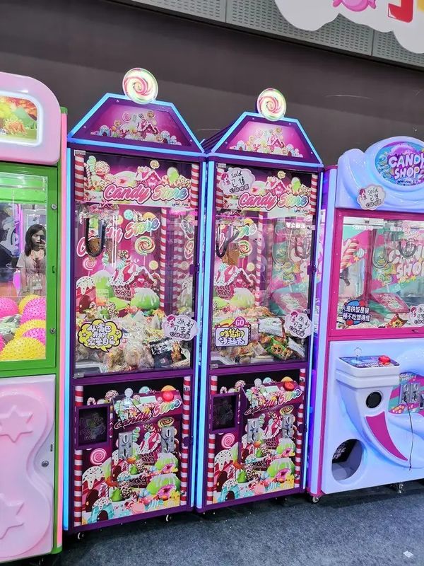 Münzbetriebene Spielmaschine Süßigkeiten Klauenkranich Preismaschinen Mini-Vending-Süßigkeiten Arcdae-Spiele