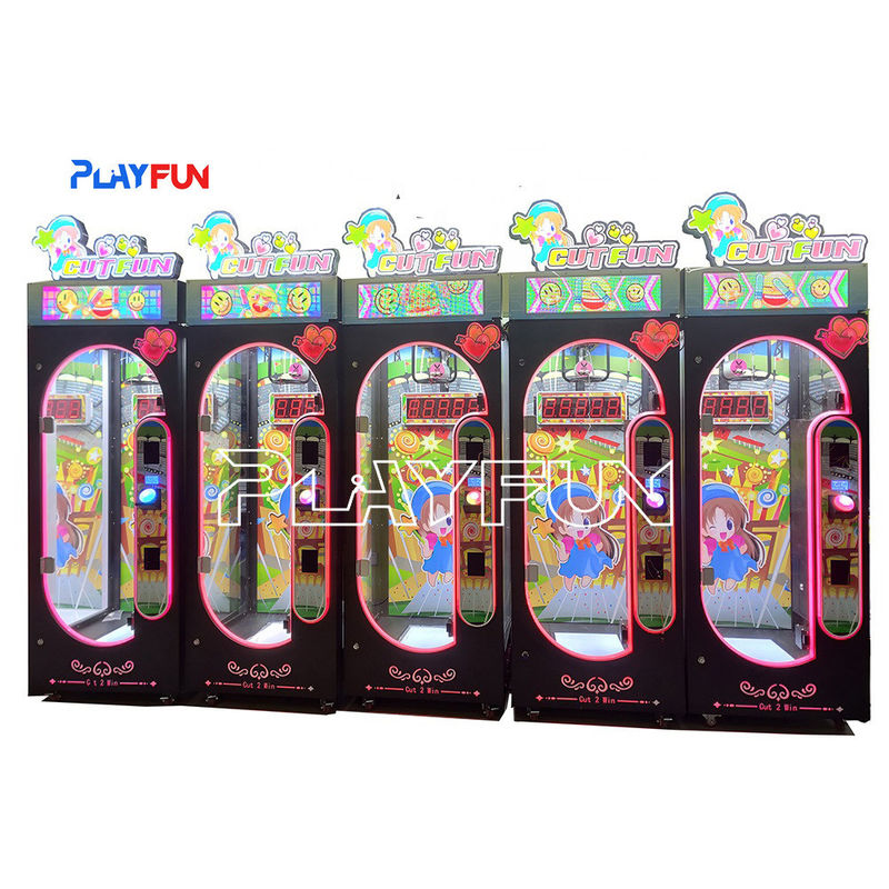 2025 Newest Arcade Coin Game Machine Prize Games Cut Fun  Challenge for 10 Seconds Cut Gift Scissor Machines Hot Products