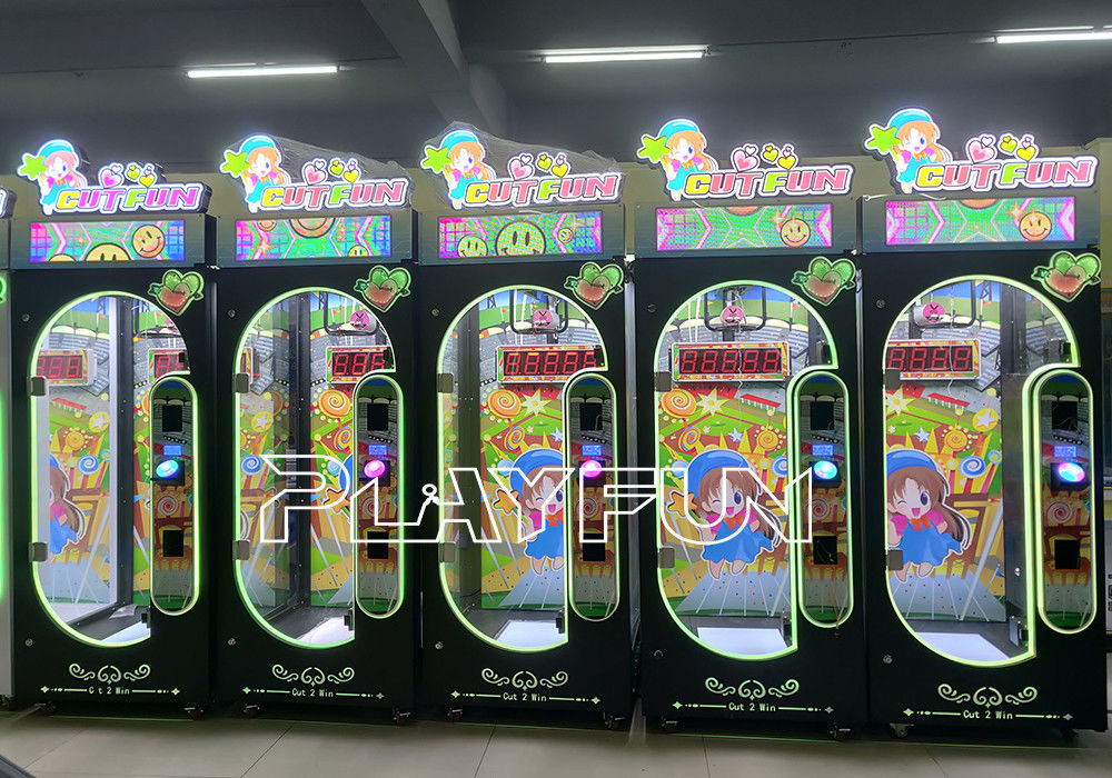 2025 Newest Arcade Coin Game Machine Prize Games Cut Fun  Challenge for 10 Seconds Cut Gift Scissor Machines Hot Products