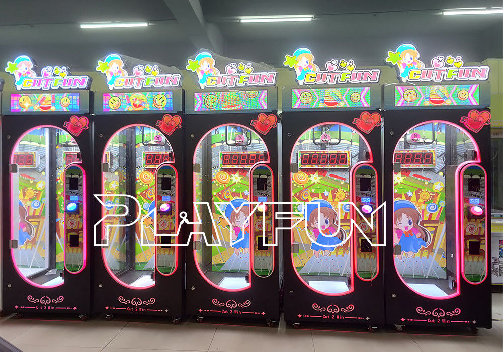 2025 Newest Arcade Coin Game Machine Prize Games Cut Fun  Challenge for 10 Seconds Cut Gift Scissor Machines Hot Products