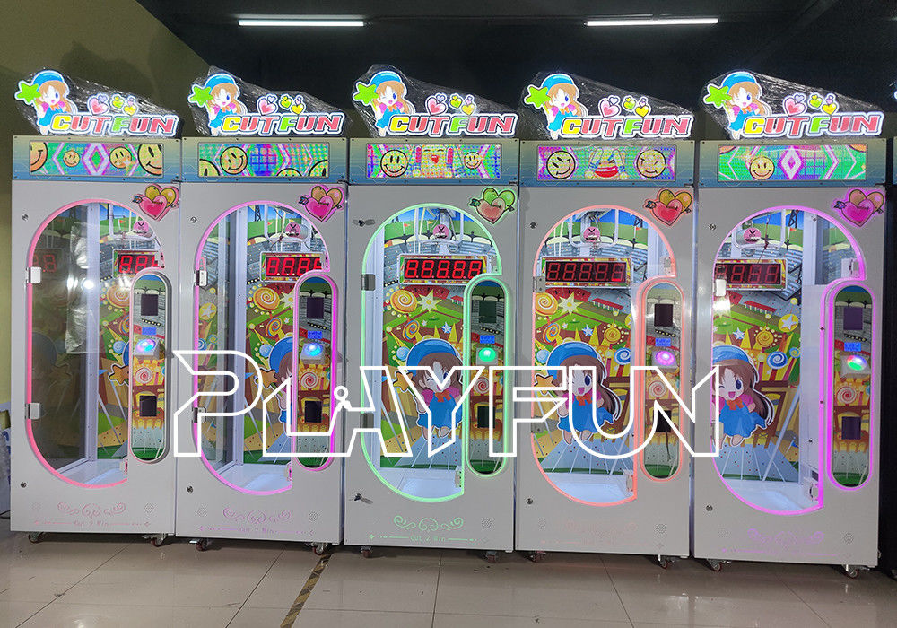 2025 Newest Arcade Coin Game Machine Prize Games Cut Fun  Challenge for 10 Seconds Cut Gift Scissor Machines Hot Products