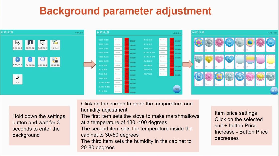 PlayFun Custom Commercial Multi-Language Easy to Operate Touch Screen Fully Automatic Cotton Candy Vending Machine Robot