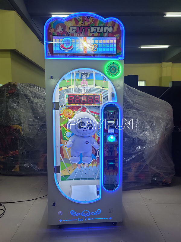 Time Out 10 Seconds  Challenge Lucky  777 Coin Operated Barber Cut Arcade Game Cutting Gift Toy Scissor Cut Prize Machine