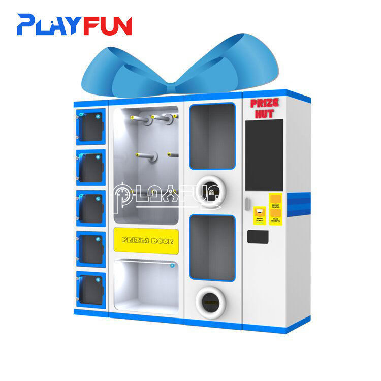 Playfun Amusement Park Management System Lottery Ticket Hub Hut Self-service Automatic Prize Store Exchange Radeem Machine