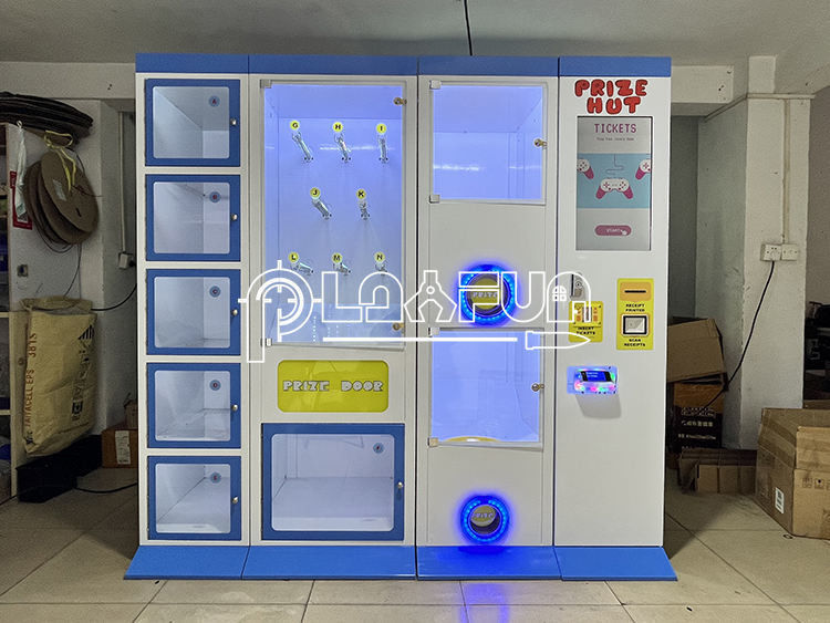 Playfun Amusement Park Management System Lottery Ticket Hub Hut Self-service Automatic Prize Store Exchange Radeem Machine