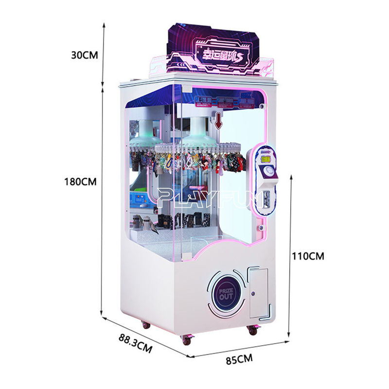 Playfun Hot Sale Coin Operated 60 Clips Lucky Planet Clip Prize Gift Machine for Kids Clamp  Gift Machine