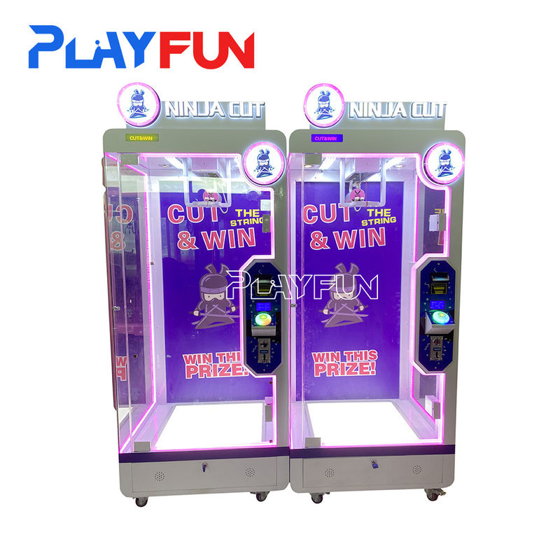 Playfun Ninja Coin Betrieben Arcade Schneiden Geschenk Schere Maschine Schneiden & 2 Gewinnpreis Maschine Schneiden Arcade Spiele