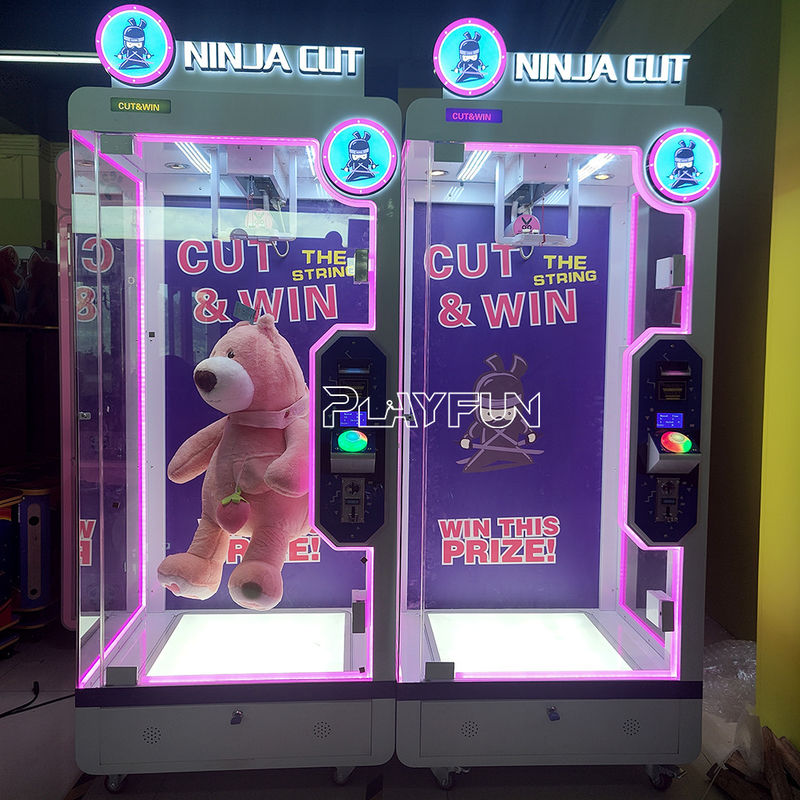 Playfun Ninja Coin Betrieben Arcade Schneiden Geschenk Schere Maschine Schneiden & 2 Gewinnpreis Maschine Schneiden Arcade Spiele